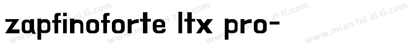 zapfinoforte ltx pro字体转换